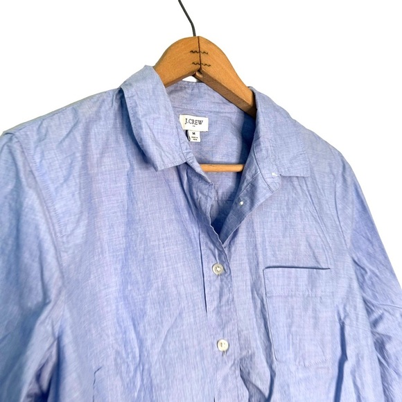 J. Crew | Blue Button Down Shirt Size Medium - Picture 2 of 6